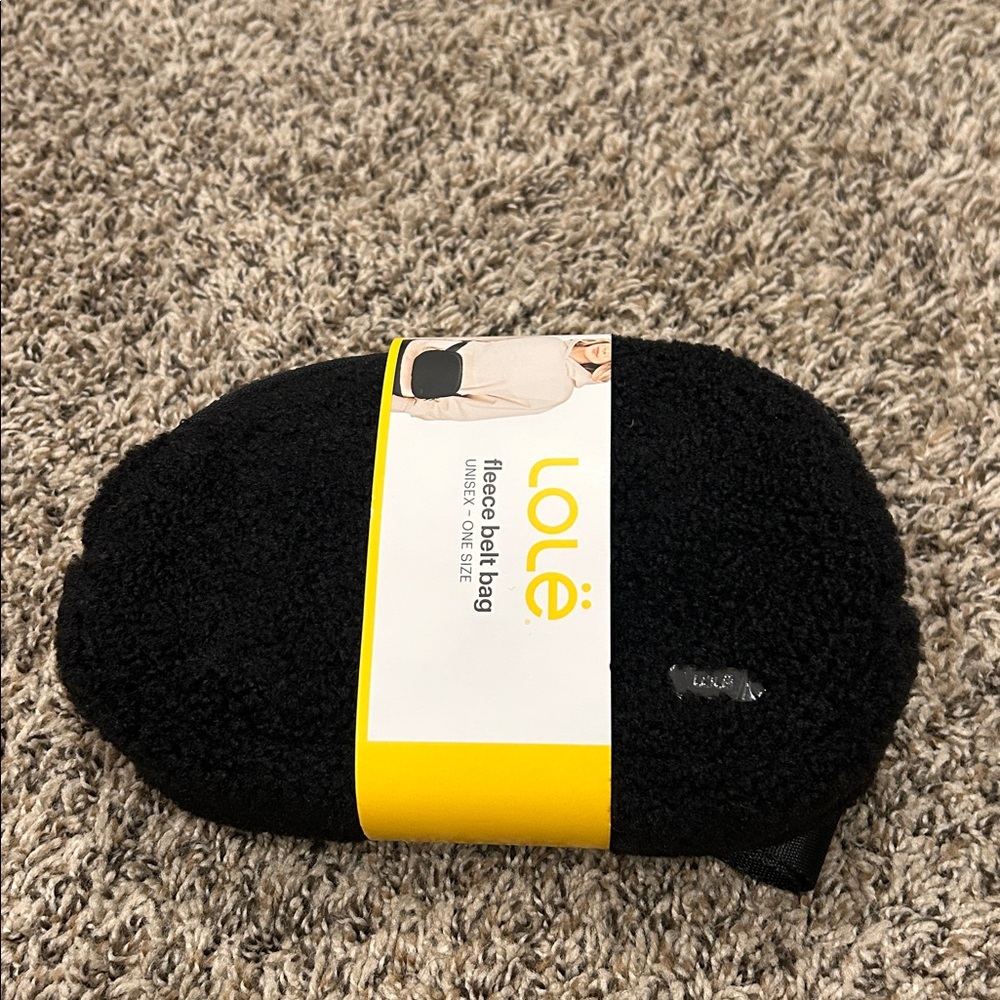 Lole Black Fleece Crossbody Bag